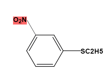 3-Nitro phenyl ethyl sulfide