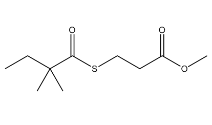 α-Dimethylbutyryl-S-methyl mercaptopropionate