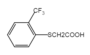 2-Trifluoromethyl phenyl thioacetic acid