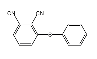 2,3-Dicyano diphenyl sulfide