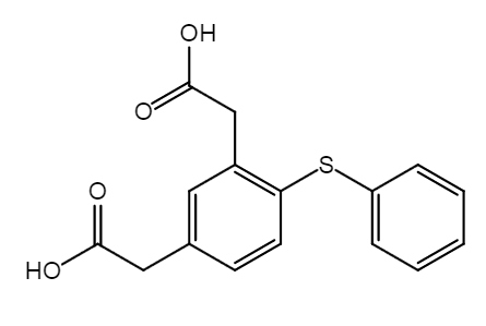 2-phenylthio-5-propionyl phenyl acetic acid